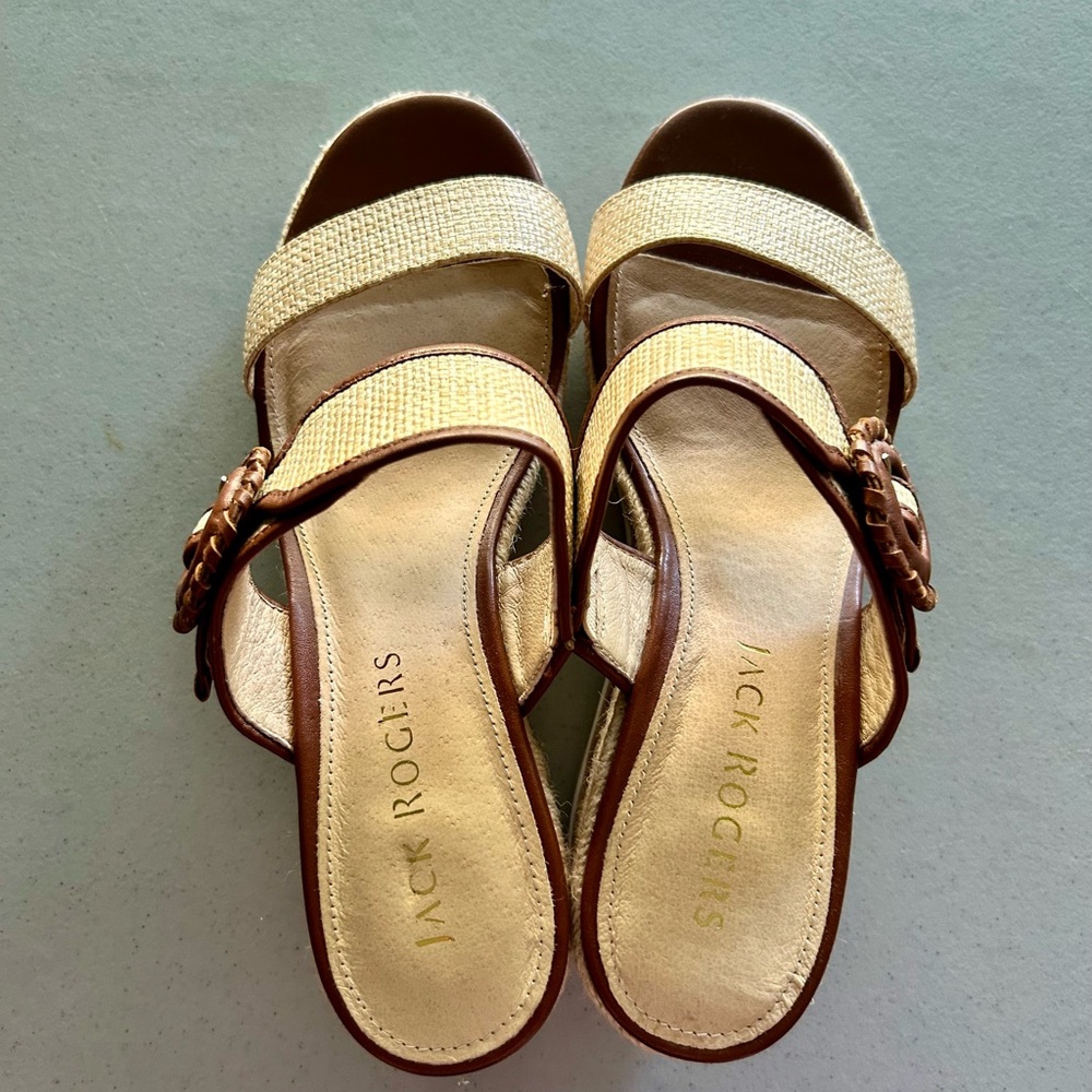 Jack Rogers Women's Tan and Brown Sandals